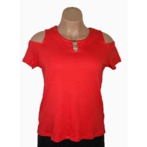 🆕 Rafaella Studio Cold Shoulder Top